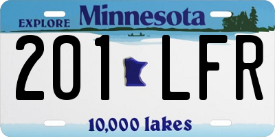 MN license plate 201LFR
