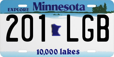 MN license plate 201LGB