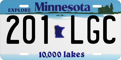 MN license plate 201LGC