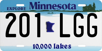 MN license plate 201LGG