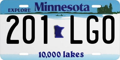 MN license plate 201LGO