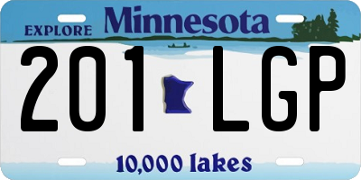 MN license plate 201LGP
