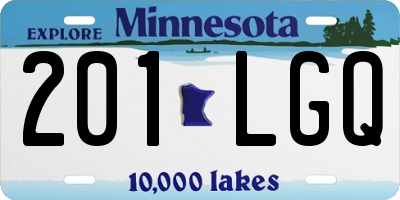 MN license plate 201LGQ
