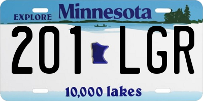 MN license plate 201LGR