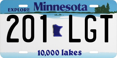 MN license plate 201LGT