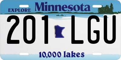 MN license plate 201LGU