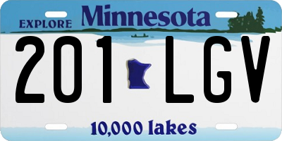 MN license plate 201LGV