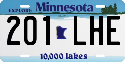 MN license plate 201LHE