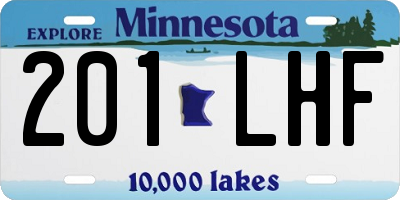 MN license plate 201LHF