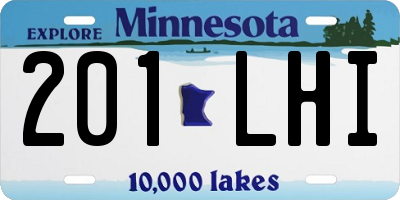 MN license plate 201LHI