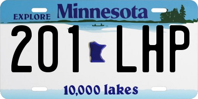 MN license plate 201LHP
