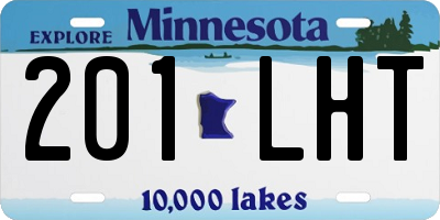 MN license plate 201LHT