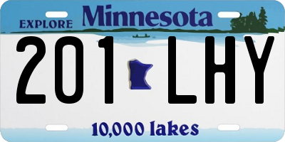 MN license plate 201LHY