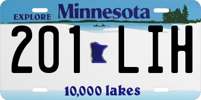 MN license plate 201LIH