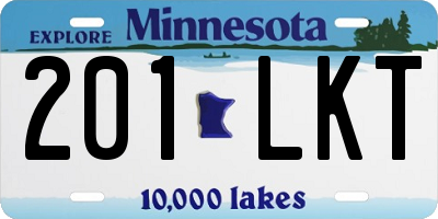 MN license plate 201LKT