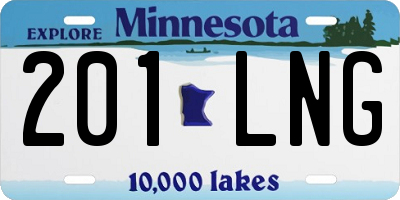 MN license plate 201LNG