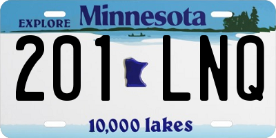 MN license plate 201LNQ
