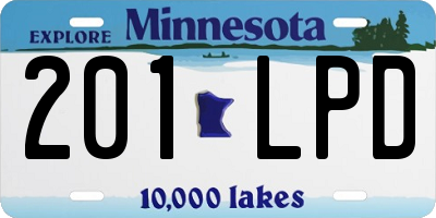 MN license plate 201LPD