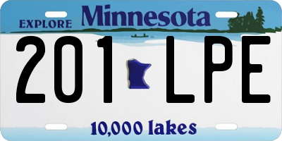 MN license plate 201LPE