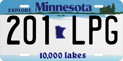 MN license plate 201LPG