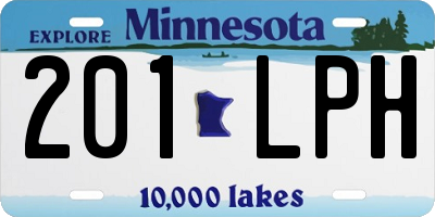MN license plate 201LPH