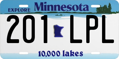 MN license plate 201LPL