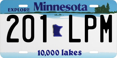 MN license plate 201LPM