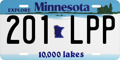 MN license plate 201LPP