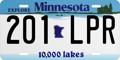 MN license plate 201LPR