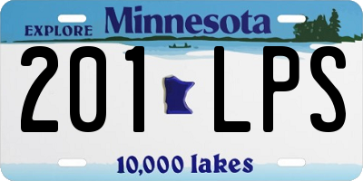 MN license plate 201LPS