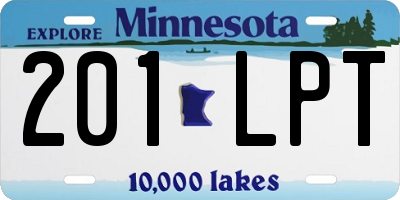 MN license plate 201LPT