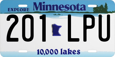 MN license plate 201LPU