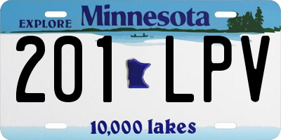 MN license plate 201LPV
