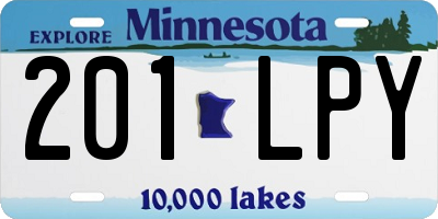 MN license plate 201LPY