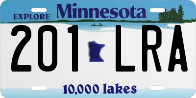 MN license plate 201LRA