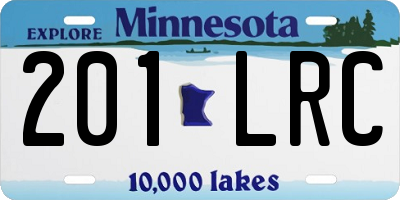 MN license plate 201LRC