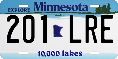 MN license plate 201LRE