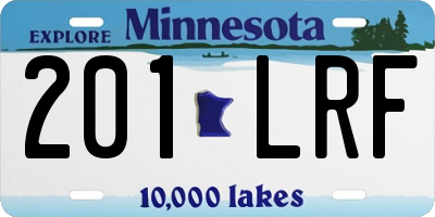MN license plate 201LRF