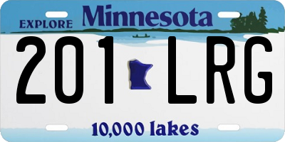 MN license plate 201LRG