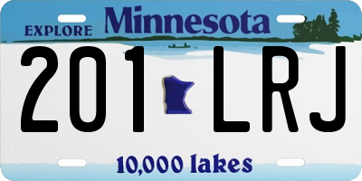 MN license plate 201LRJ