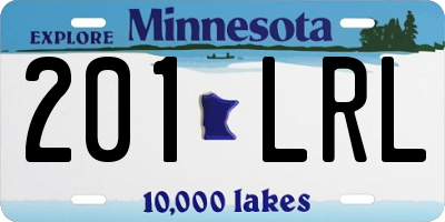 MN license plate 201LRL
