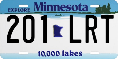 MN license plate 201LRT