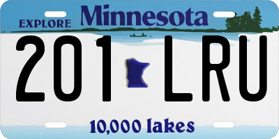 MN license plate 201LRU