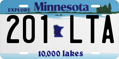 MN license plate 201LTA