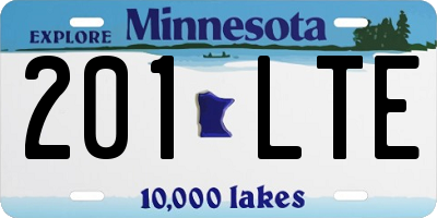 MN license plate 201LTE