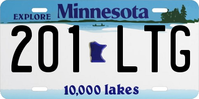 MN license plate 201LTG