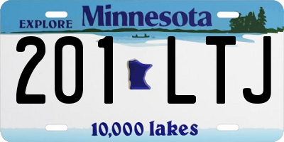 MN license plate 201LTJ