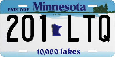 MN license plate 201LTQ