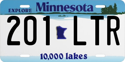 MN license plate 201LTR