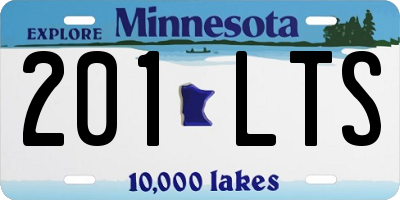 MN license plate 201LTS